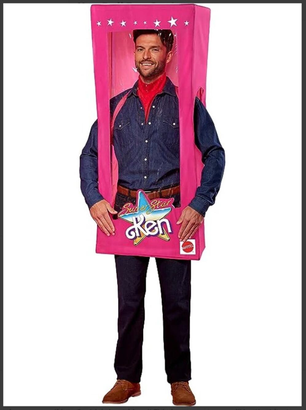Barbie Ken Box Adult Halloween Costume One Size InSpirit Designs Mattel NWT